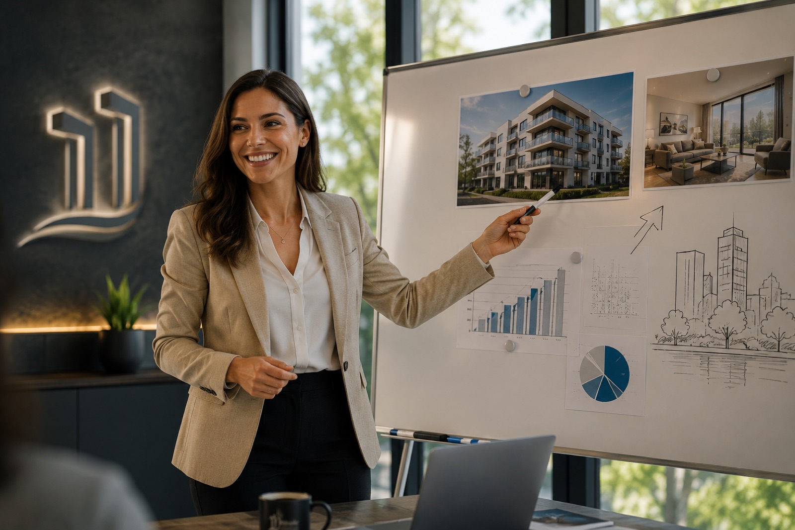 Immobilienexpertin präsentiert Marktanalyse und Preisentwicklung für Immobilien in Köln